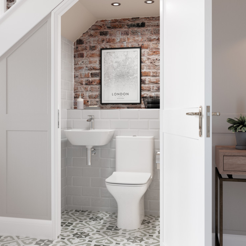 Opulent Wren 450x320mm One Tap Hole Cloakroom Basin and Chrome Bottle Trap (OBC1780)