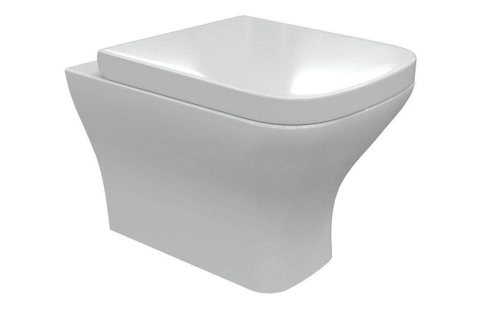 Opulent Wren Rimless Back To Wall WC & Wrapover Soft Close Seat (OBC117075)