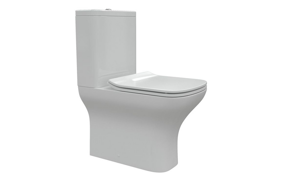 Opulent Wren Short Projection Close Coupled Fully Shrouded WC and Slim Soft Close Seat (OBC100527)