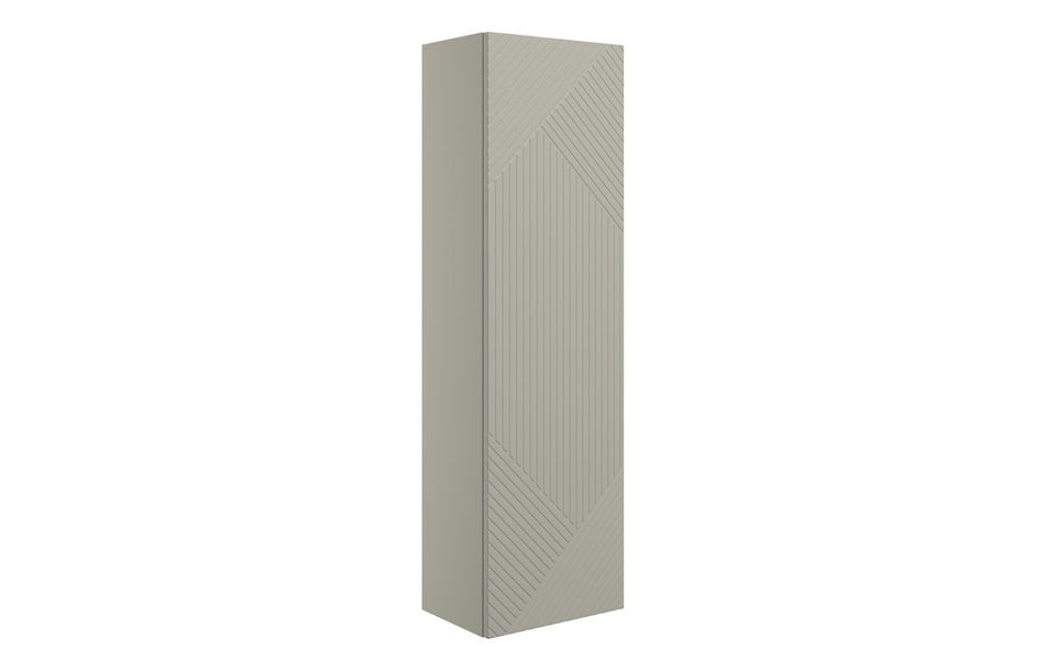 Opulent York 350mm Wall Hung 1 Door Tall Unit - Matt Oat (OBC108509)