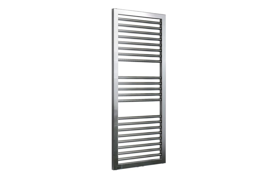 Opulent Zyra Straight Square Ladder Radiator (500x1228x30mm) - Chrome (OBC117227)